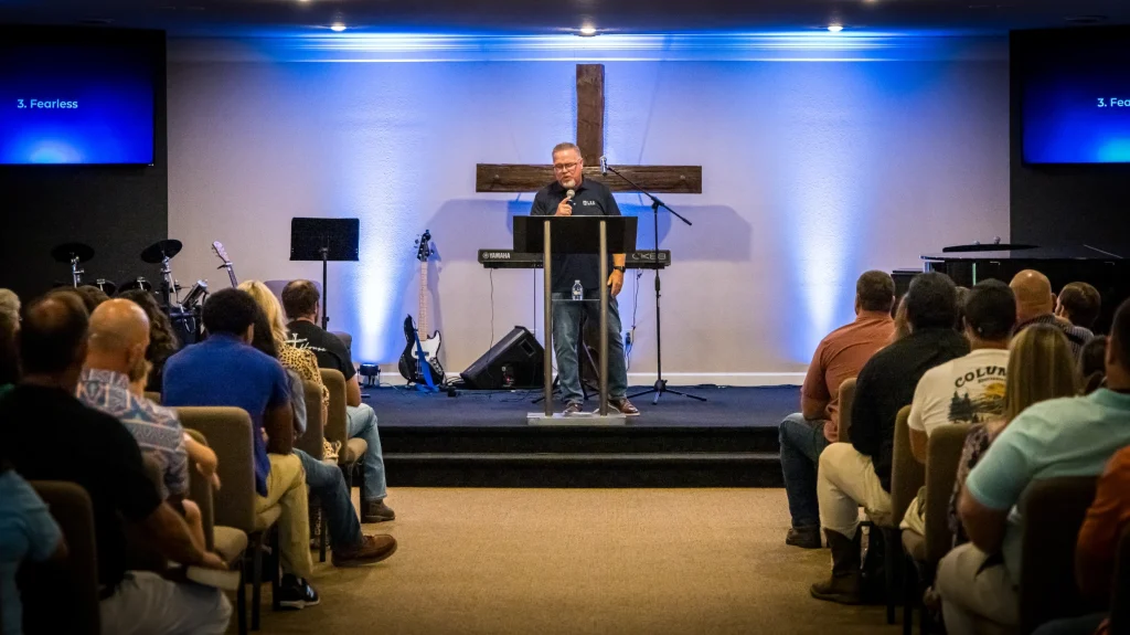 The Cedar Crossing congregation during Sunday worship